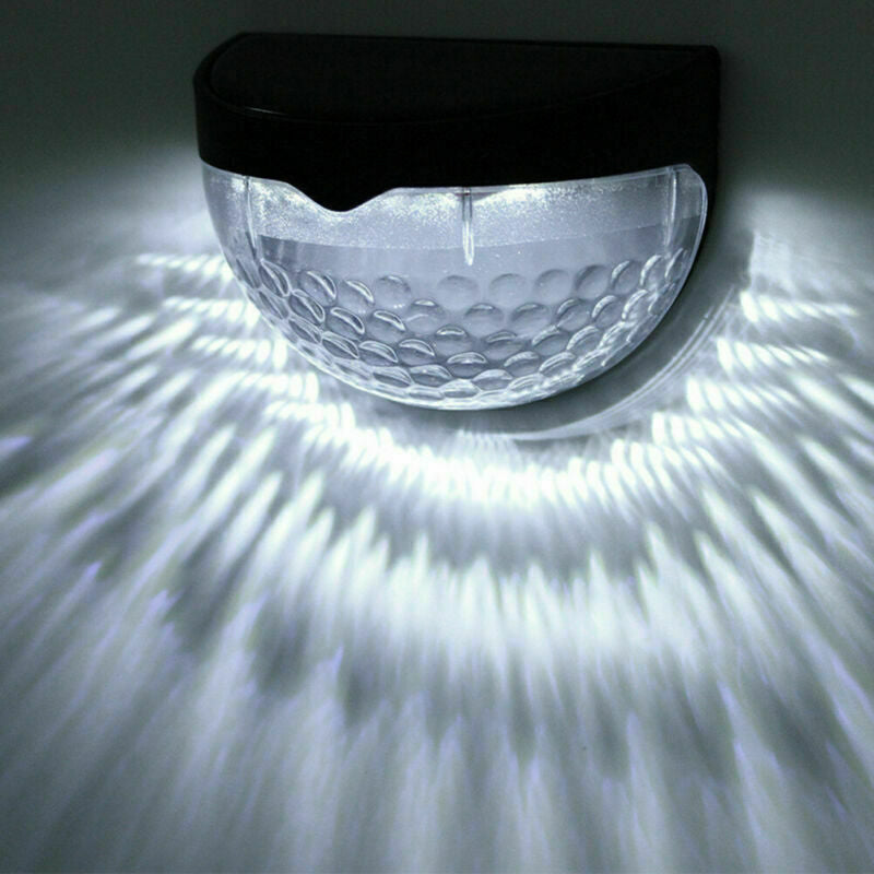 2–12 Pack Solar LED Wall Lights – Outdoor Garden & Fence Lighting